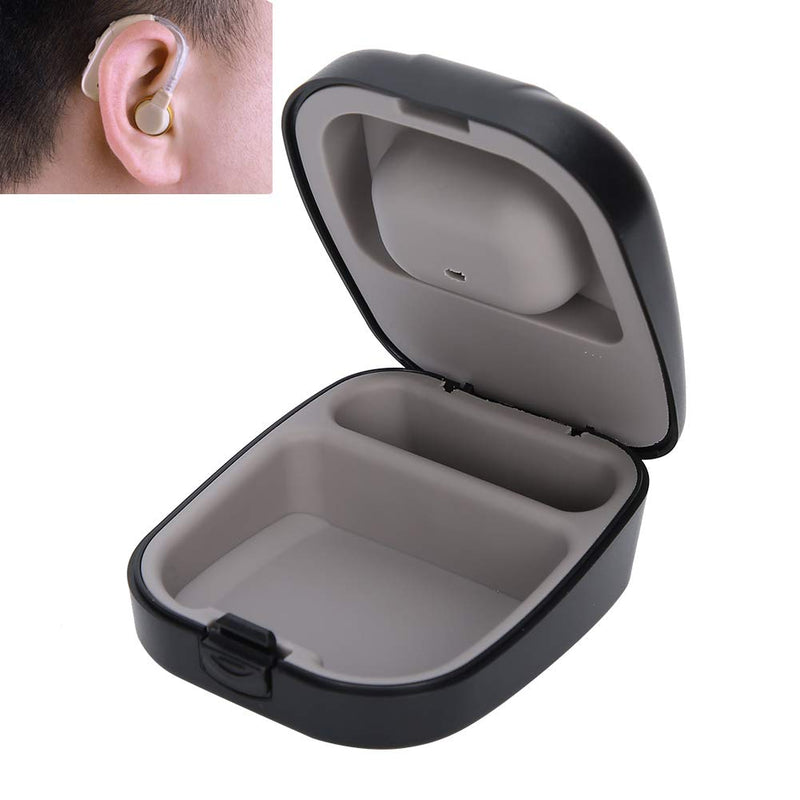 [Australia] - Hearing Aid Case Waterproof Portable Drop Resistance Hearing Aid Storage Box Portable Hearing Aid Box Hearing Aid Protective Box for Store Hearing Aids(black) black 