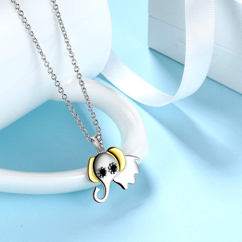 [Australia] - Dangle Drop Earrings Women 925 Sterling Silver Triskele Knot/lightning bolt/Elephant/Hoop Huggie Earrings Minimalist Earrings Jewelry Gift F-Elephant Necklace 