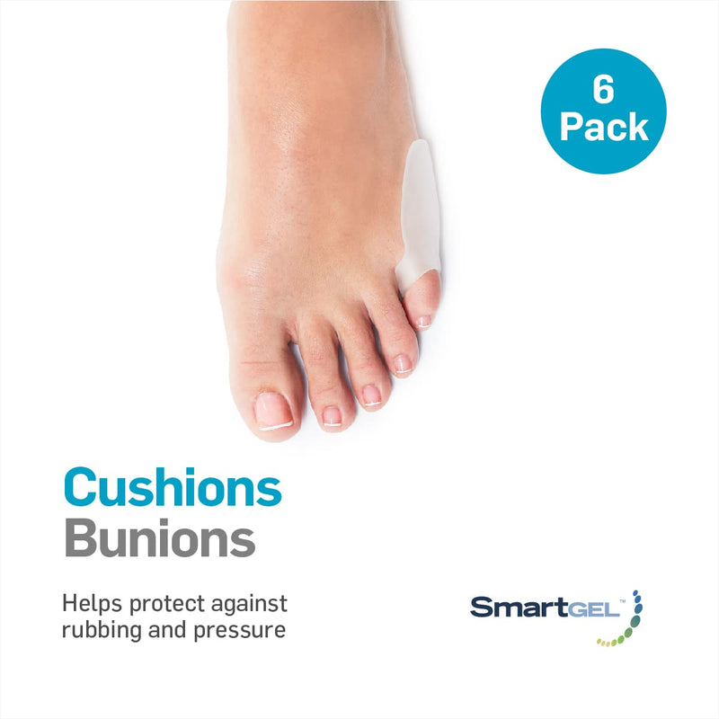 [Australia] - NatraCure Gel Pinky Toe Bunion Guard's (Tailor's Bunion) - 1319-RET6PK - (6 Pack) - (for Pain Relief from Friction, Pressure, and Tailor's Bunions) Pinky Toe 6-PACK 