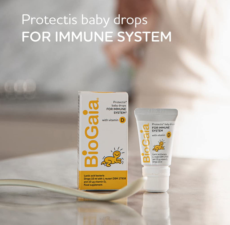 [Australia] - BIOGAIA Protectis Probiotic Drops with Vitamin D3 10ml Suitable for Newborn Babies,Balance Baby�s Gut Flora and Support Immune System. Contains BioGaia Patented L Reuteri DSM 17938. 