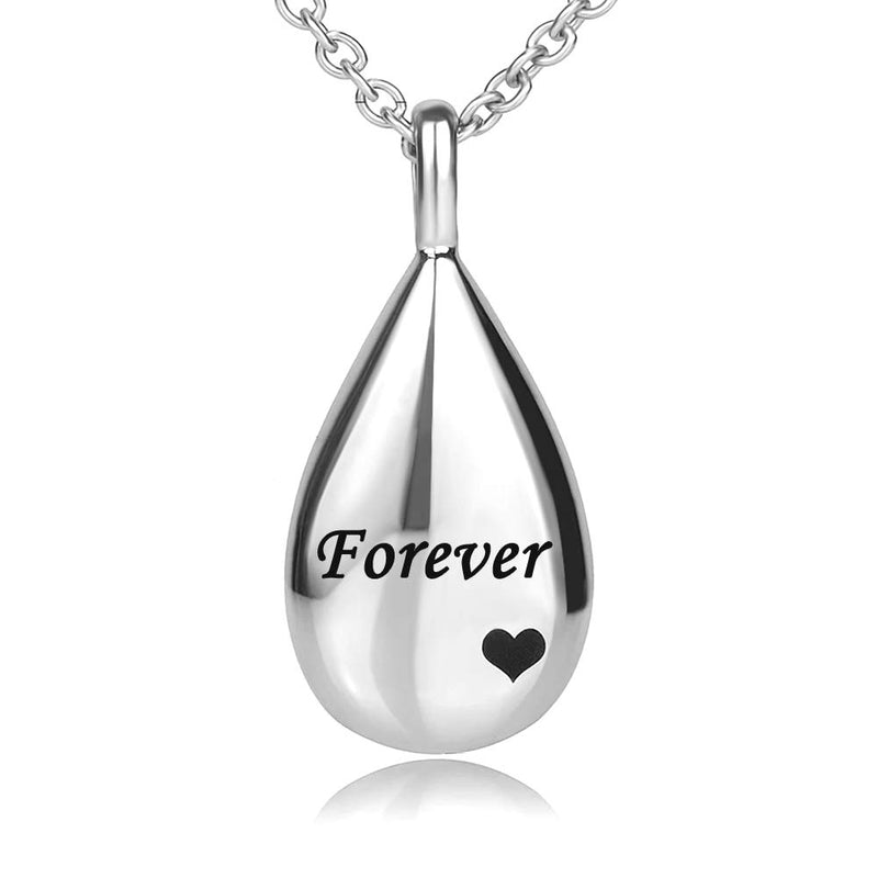 [Australia] - JMQJewelry Urn Heart Cremation Urn Necklace for Ashes Love Family Forever Keepsake Memorial Pendant Women Men Girl Jewelry 