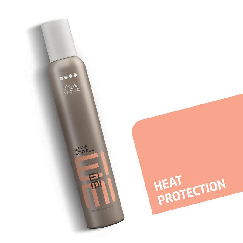 [Australia] - Wella Professionals EIMI | Shape Control Hair Mousse | Heat Protection | Level 4 Hold 300 ml (Pack of 1) 