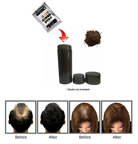 [Australia] - 100% Natural Keratin Hair Fibre Refill For Hair Loss - Alopecia & Chemotherapy (100g, Black) 100 g (Pack of 1) 