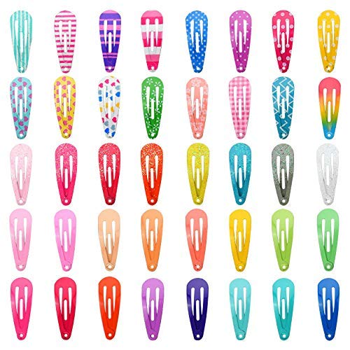 [Australia] - Girls Hair Clips, Funtopia 80 Pcs 1.2 Inch Toddler Hair Clips Mini Metal Snap Hair Clips for Little Girls Baby Kids, Colorful Small Hair Barrettes Hair Accessories for Fine Hair 80 Count (Pack of 1) 