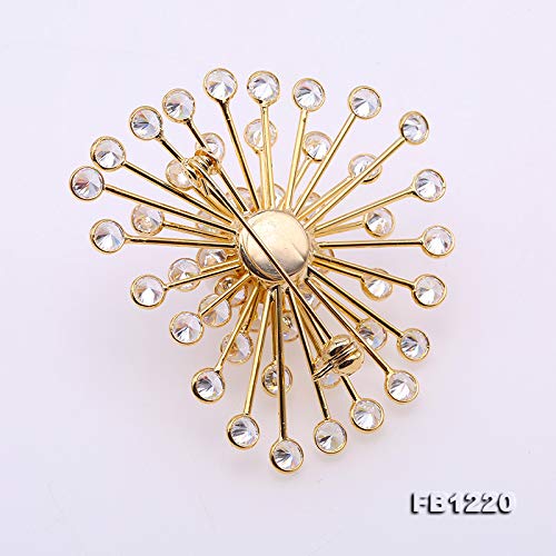 [Australia] - JYX Pearl Brooch 14.5mm White Freshwater Pearl Brooch Pin 