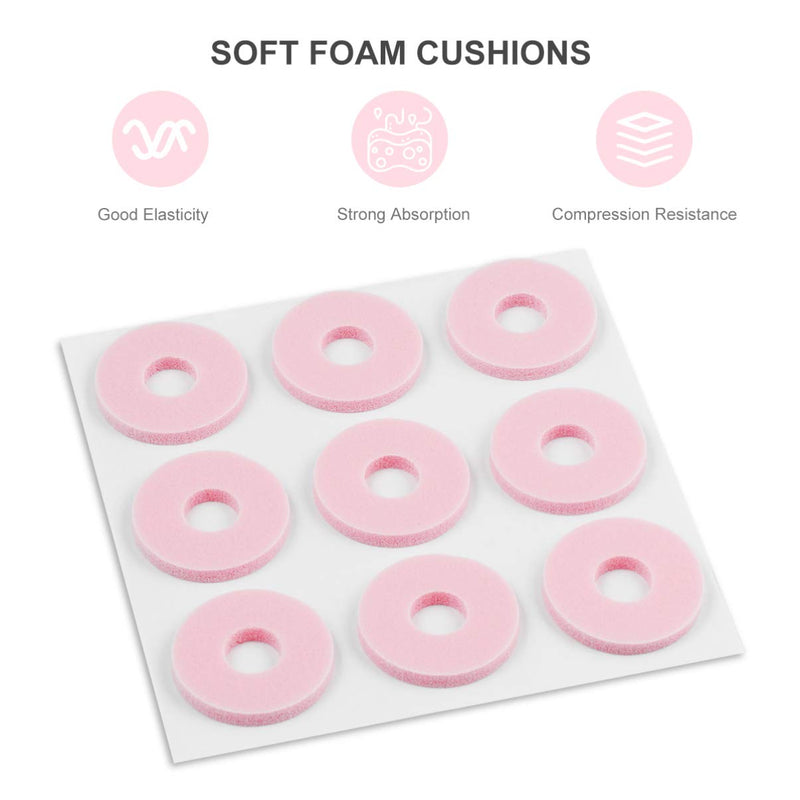 [Australia] - HEALLILY Foam Callus Cushion Self Adhesive Soft Foam Callus Cushions Toe Pads Corn Protector Callus Cushions for Pain Relief Feet Toes 108PCS 12 Sheets 