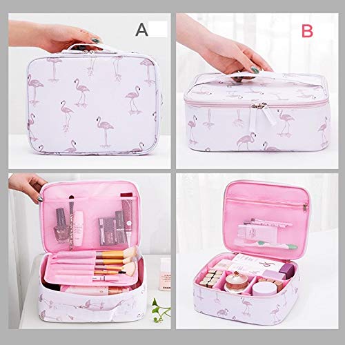 [Australia] - Travel Makeup Bag Large Cosmetic Bag Makeup Case Organizer for Women and Girls (B Gray) B Gray 