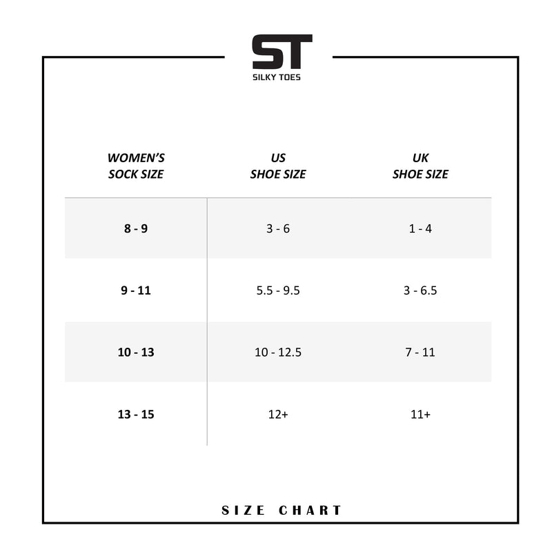 [Australia] - Silky Toes 3 or 6 Pack Women’s Bamboo Diabetic Seamless Soft Non-Binding Crew Socks, Also Available In Plus Sizes 10-13 (Large) Navy -3 Pairs 