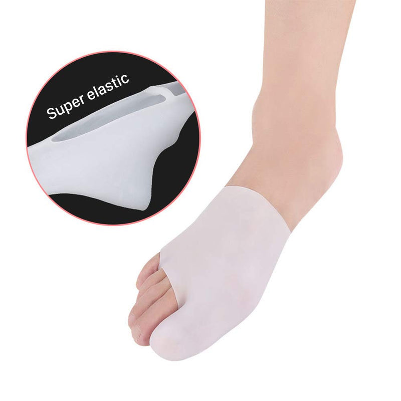 [Australia] - Dr.Pedi Bunion Corrector Relief Sleeve Pads with Big Toe Cap Protector - Orthopedic Bunion Splint Protector Toe Separators Straighteners Spacers – Hallux Valgus Brace, Big Toe Joint, Hammer Toe 1 Pair 