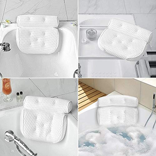 [Australia] - Fitheaven Bath Pillow for Bathtub. Tub Pillow for Women & Men,with 3D Air Mesh Breathable,Helps Support Head, Neck, and Back 