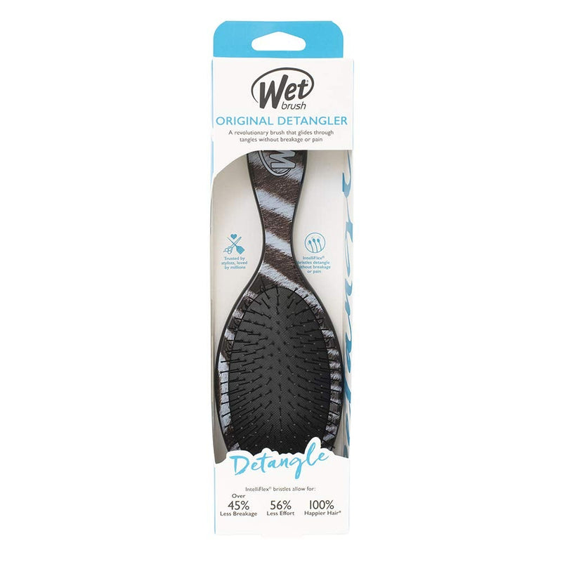 [Australia] - Wet Brush Original Detangler Brush - Safari Zebra By For Unisex - 1 Pc Hair Brush 