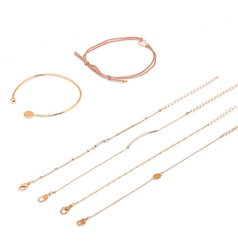 [Australia] - XOCARTIGE Layered Bracelet Set Assorted Beaded Bracelet Multiple Stackable Wrap Bangle Jewelry Adjustable A Multicolor 