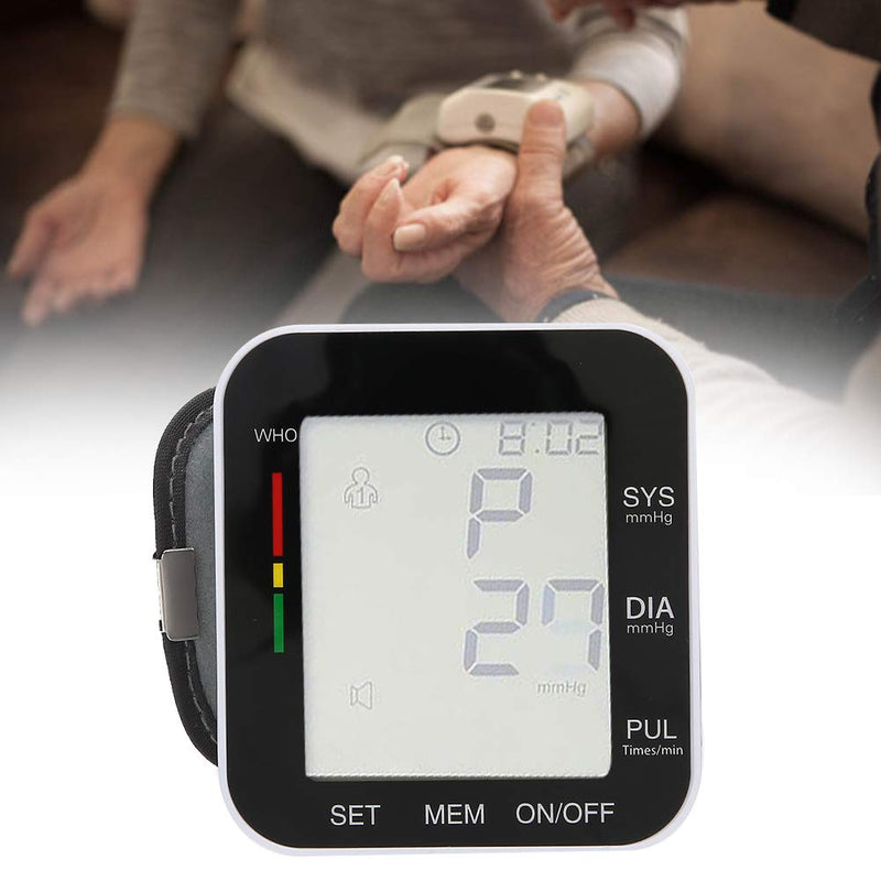 [Australia] - Wrist Blood Pressure Monitors,Digital Blood Pressure Meter With Voice Broadcast 99 Groups Of Memory Data,Professional Pulse Rate Detection Meter For Home 