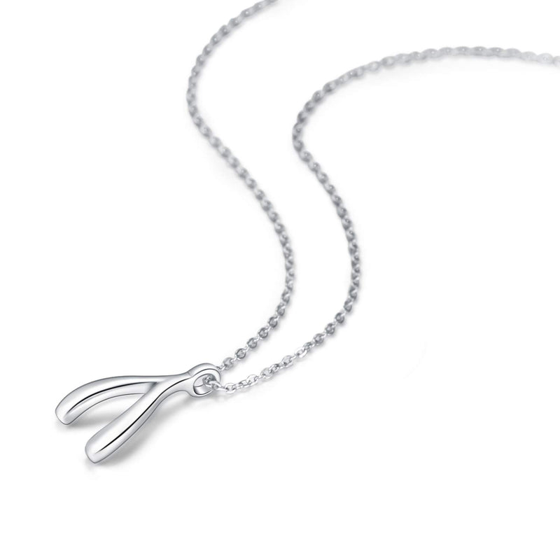 [Australia] - VANLAMS Delicate Sterling Silver Cubic Zirconia Dancing Heart Pendant Necklace Women Girl Jewelry Gifts (Dancing) Wishbone 