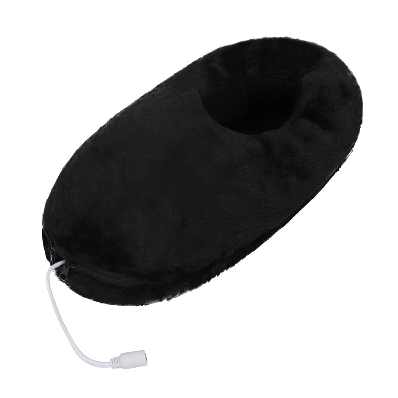 [Australia] - USB Heated Slippers Foot Warmers for Men Women Plush USB Electric Heating Slippers Foot Cushion Rechargeable Heating Shoes Office Winter Warming Slippers Night Sleep Foot Warmers 