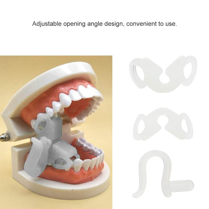 [Australia] - 3pcs Silicone Dental Bite Blocks Kit, Mouth Opener Dental Intraoral Cheek Retractor with Box Oral Care Tools 
