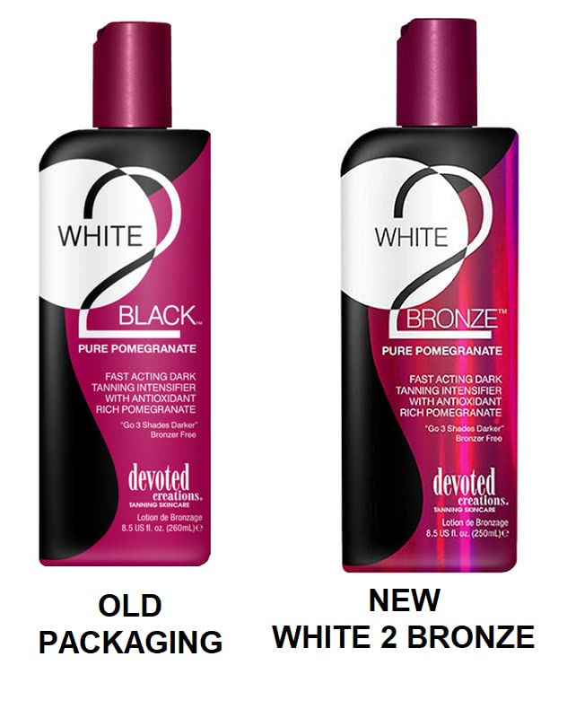[Australia] - Devoted Creations White 2 Bronze Pomegranate sunbed tanning lotion cream (250ml bottle) 
