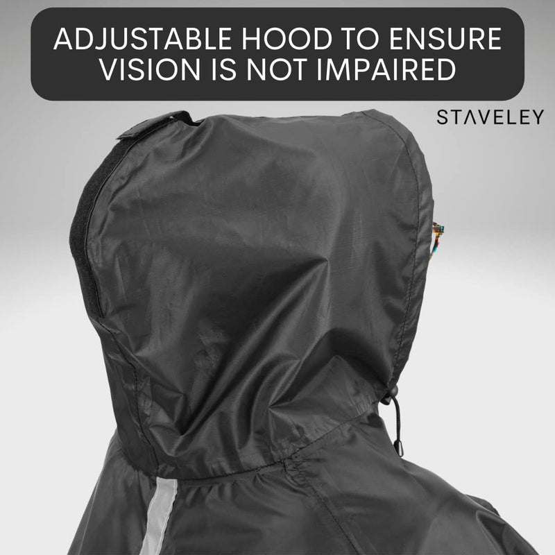 [Australia] - Staveley Standard Size Mobility Scooter Cape | Waterproof Rain Poncho Cover for Electric Scooters and Wheelchair | Perfect for Boot Scooters 