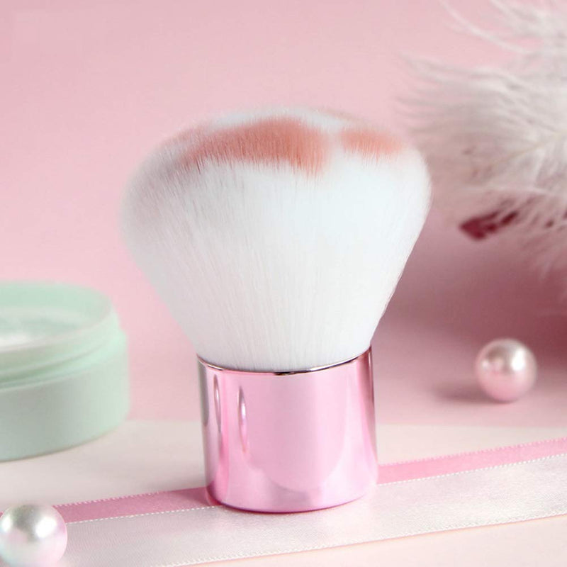 [Australia] - AKOAK 1 Pack Cute Cat's Paw Makeup Brush Multifunctional Soft Fiber Short Handle Loose Powder Brush Blush Brush, Suitable for Outdoor Travel 