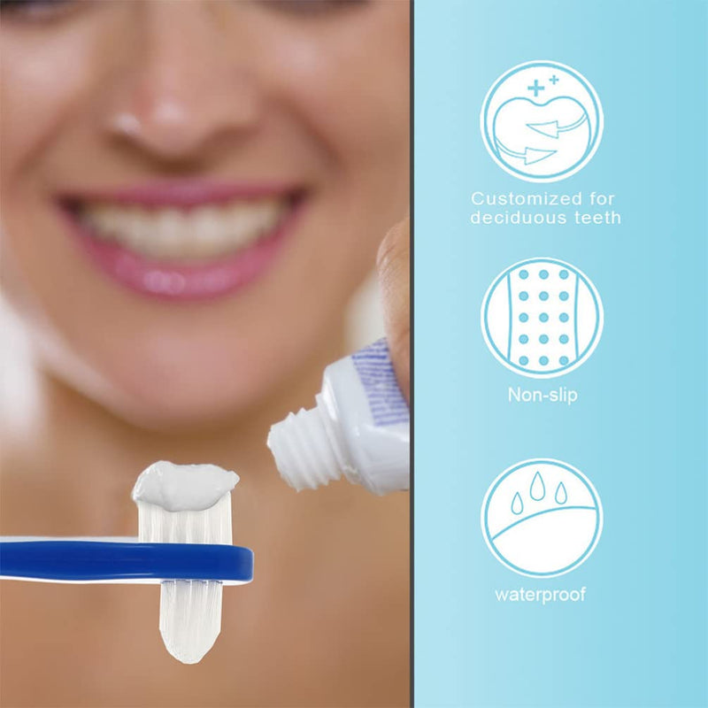 [Australia] - Artibetter Denture Dual Head Toothbrushes Hard Denture Cleaning Brush Denture Cleaning Brush False Teeth Brush Toothbrush for False Teeth Cleaning 