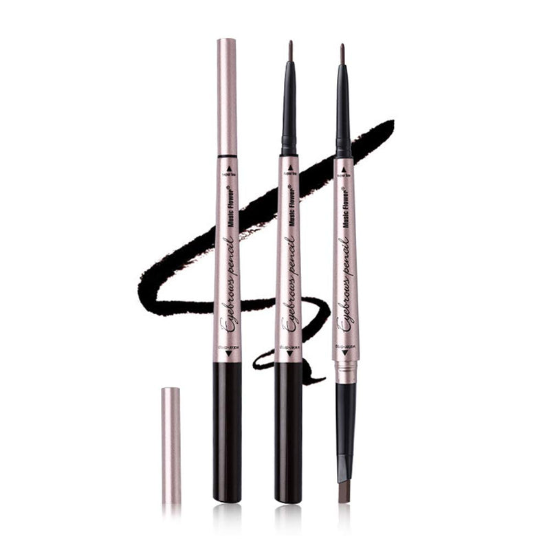 [Australia] - Vtrem Eyebrow Pencil Waterproof Double-headed Tatoo Eye Brow Pen Fine Carving Long Lasting Smudge-Proof for Natural Hair-Like Defined Stay All Day (2# Light Coffee) 