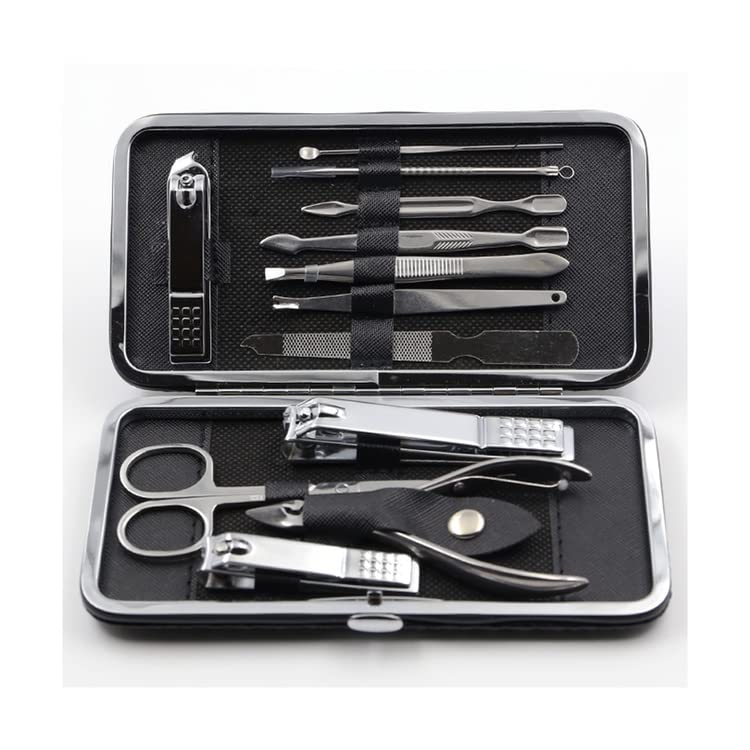 [Australia] - electromax Nail Clippers Manicure Set Grooming Kit for Thick Nails Cuticle Remover Toe Nail Toenail Care Cutter Pedicure Travel Tool Kit Set Men Women 