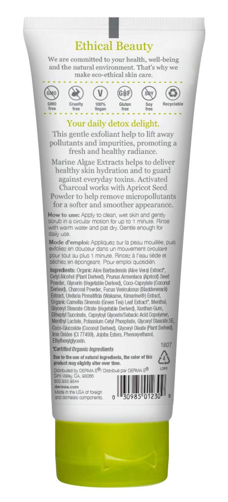 [Australia] - DERMA-E Purifying Daily Facial Detox Scrub, 4 oz 