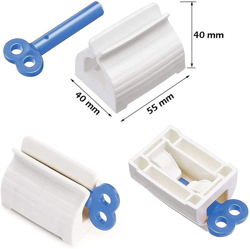 [Australia] - ZHjuju Rolling Tube Toothpaste Squeezer, 3 PCS Toothpaste Seat Holder Stand Manual Toothpaste Holder for Bathroom, Saves Toothpaste, Creams and more. 