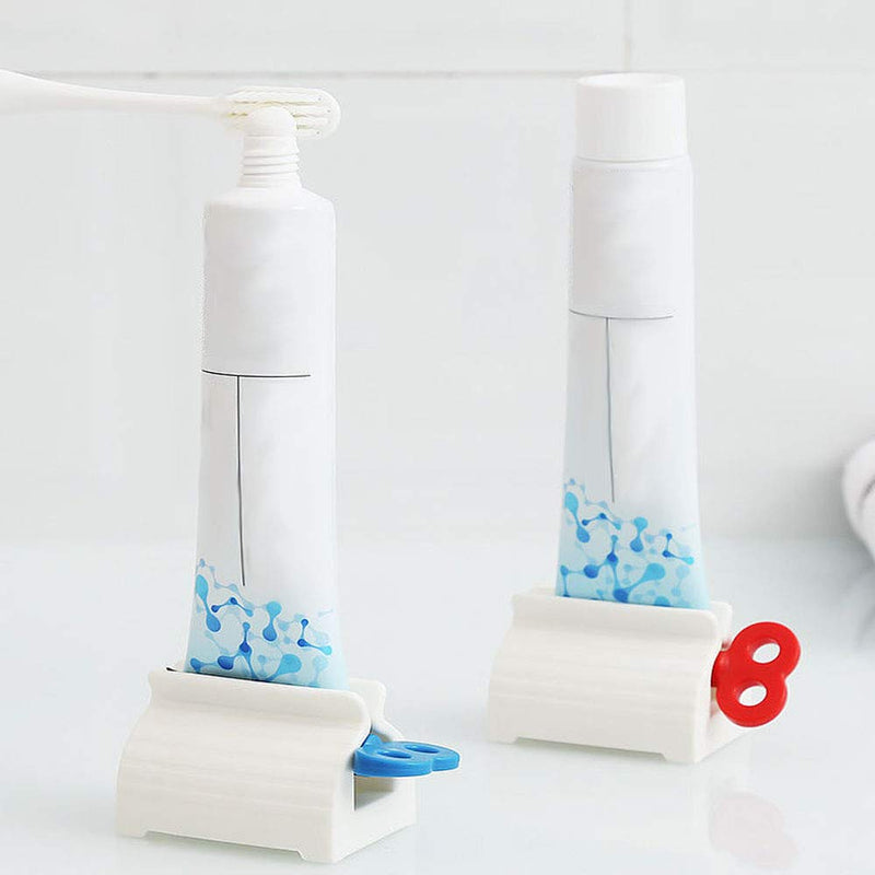 [Australia] - XINGSUI 3 Pieces of 3-Color Toothpaste Squeezer,Rolling Squeezer,Bathroom Toothpaste Ointment Multi-Function Holder (Free 1 Toothbrush Head Cover) 