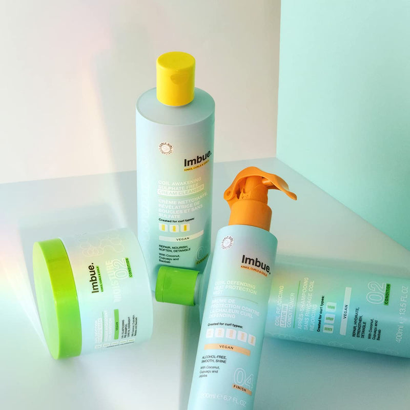 [Australia] - Imbue Curl Defending Heat Protection Mist - Vegan and Curly Girl Compliant 200 ML Paraben Free 