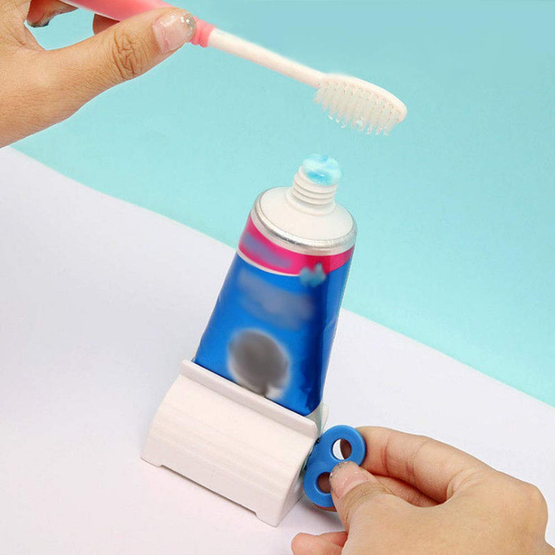 [Australia] - XINGSUI 3 Pieces of 3-Color Toothpaste Squeezer,Rolling Squeezer,Bathroom Toothpaste Ointment Multi-Function Holder (Free 1 Toothbrush Head Cover) 