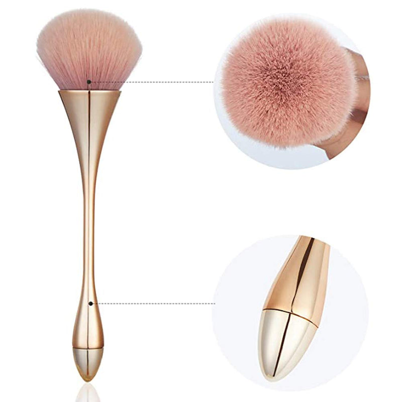 [Australia] - Makeup Brush, Foundation Brushes, Soft Fluffy Foundation Brush, Large Powder Brush, Makeup Brush Professional Powder Brush and Blush Brush for Daily Makeup. (Gold) 