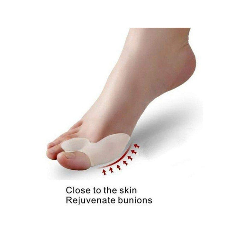 [Australia] - Dr.Pedi Bunion Corrector for Women Silicone Toe Separators for Overlapping Toes Women Correct Toes Straightener 1 Pair clear 