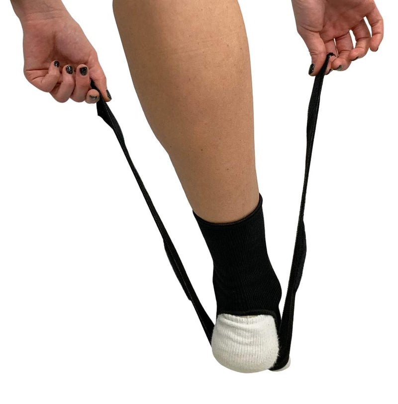 [Australia] - Blue Jay An Elite Healthcare Brand Adjustable Ankle Wrap, Black, Medium Ankle Support Brace for Injury Recovery - Elastic Ankle Support Brace 