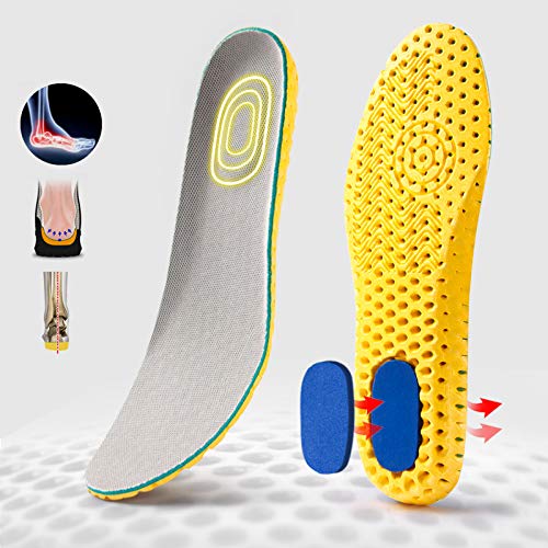 [Australia] - XINIFOOT 3 Pairs Elastic Shock Absorbing Shoe Insoles Breathable Honeycomb Sneaker Inserts Sports Shoe Insole Replacement Insoles for Men Ad245 Men Us(8-12) 