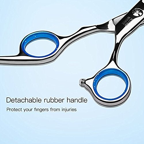 [Australia] - Hair Thinning Scissors Cutting Teeth Shears Professional Barber ULG Hairdressing Texturizing Salon Razor Edge Scissor Japanese Stainless Steel with Detachable Finger Ring 6.5 inch 