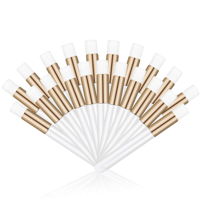 [Australia] - 10 Pcs Eyelash Cleaning Brush White Cosmetic Brushes Peel Off Blackhead Brush Remover Tool Nose Cleaning Washing Brush Lash Cleanser Soft Brushes 10 Count 