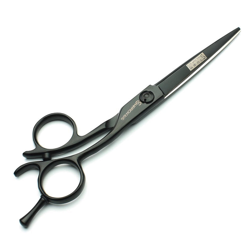 [Australia] - Hairdressing professional scissors 440C black 6 inch hairdresser hair trim hairstyle thinning hairdressing shop specialized scissors set 