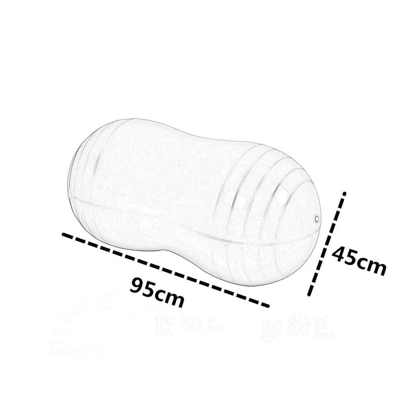 [Australia] - KRUIHAN Peanut Shaped Yoga Ball Exercise - Home Sports Gym Weight Loss Balance Training Physical Therapy Equipment Pink 