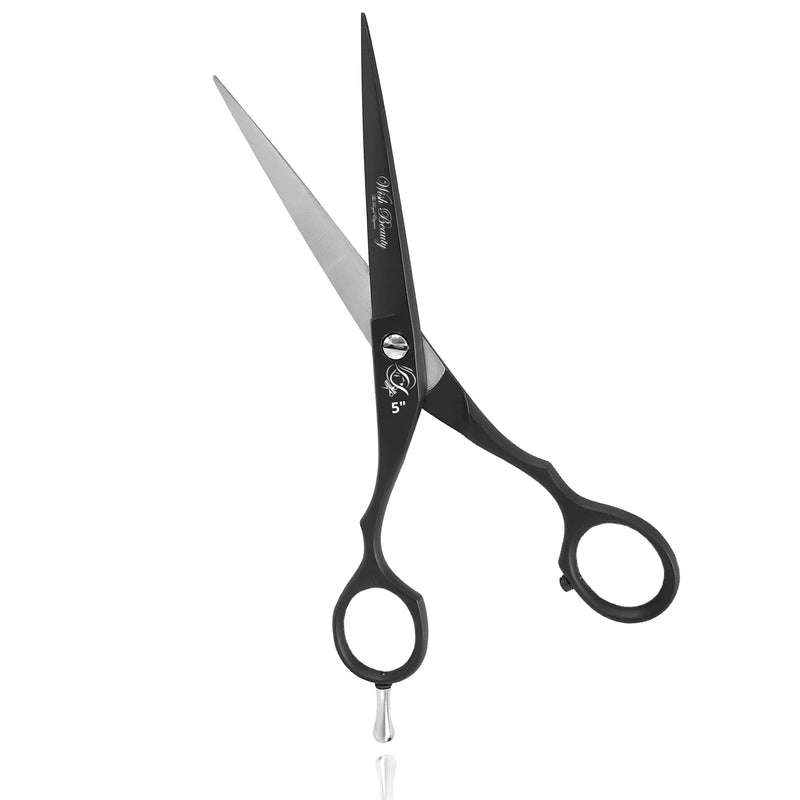 [Australia] - 5" Professional Left Handed Hair Thinning Shears Barber Hairdressing Scissors (5" Left Handed Black) 5" Left Handed Black 