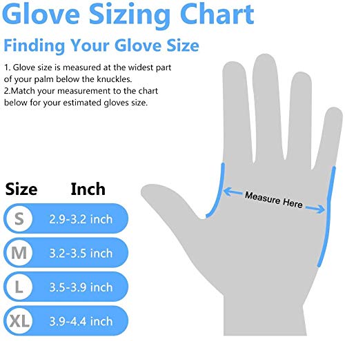 [Australia] - Multi-Purpose Vinyl Gloves, Powder Free, Disposable, Extra Strong - Box of 100 - Blue - UK SELLER (S) S (Pack of 100) 