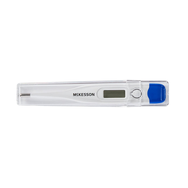 [Australia] - McKesson Digital Thermometer Kit, Oral - 30-Sec Reading, Recall Memory, Fever Alarm - Includes Handheld Thermometer, Battery, Probe Sheaths, Case, Manual, 1 Count (1 ct) 