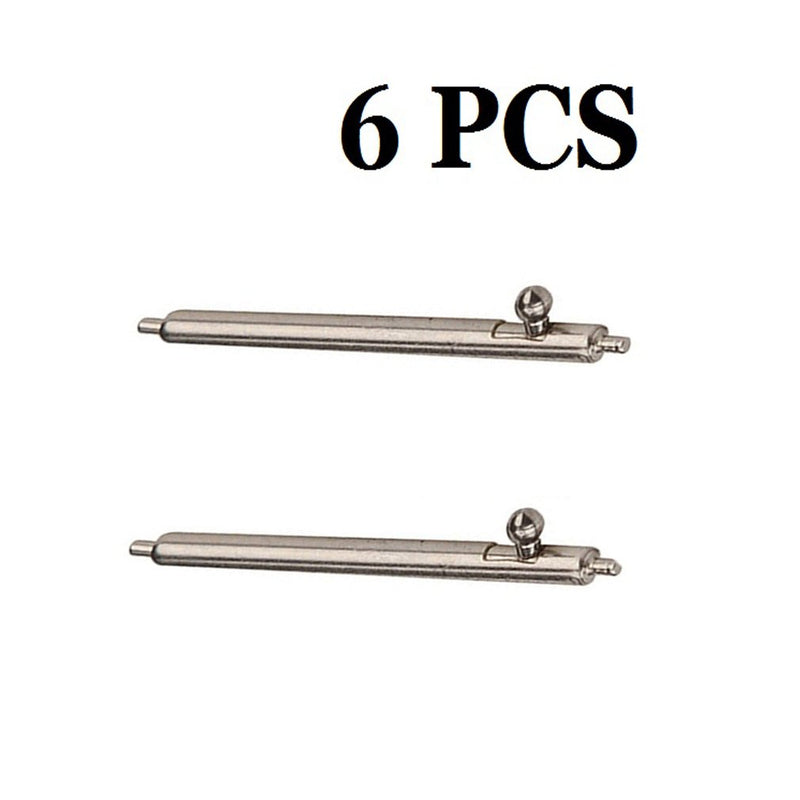 [Australia] - Olytop for 18mm Quick Release Spring Bars Pins - 6PCS Stainless Steel Watch Replacement Band Spring Bars Strap Link Pins Diameter 1.5mm +Watch Repair Spring Bar Tool (18mm) 