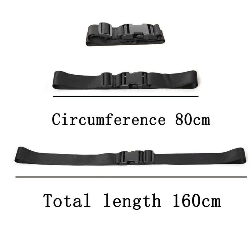[Australia] - Wheelchair Strap Seat Belt 62in Long Wheelchair Adjustable Buckle Strap Wheelchair and Geriatric Armchair Belt Restraint for Mobility Scooter Wheelchair 