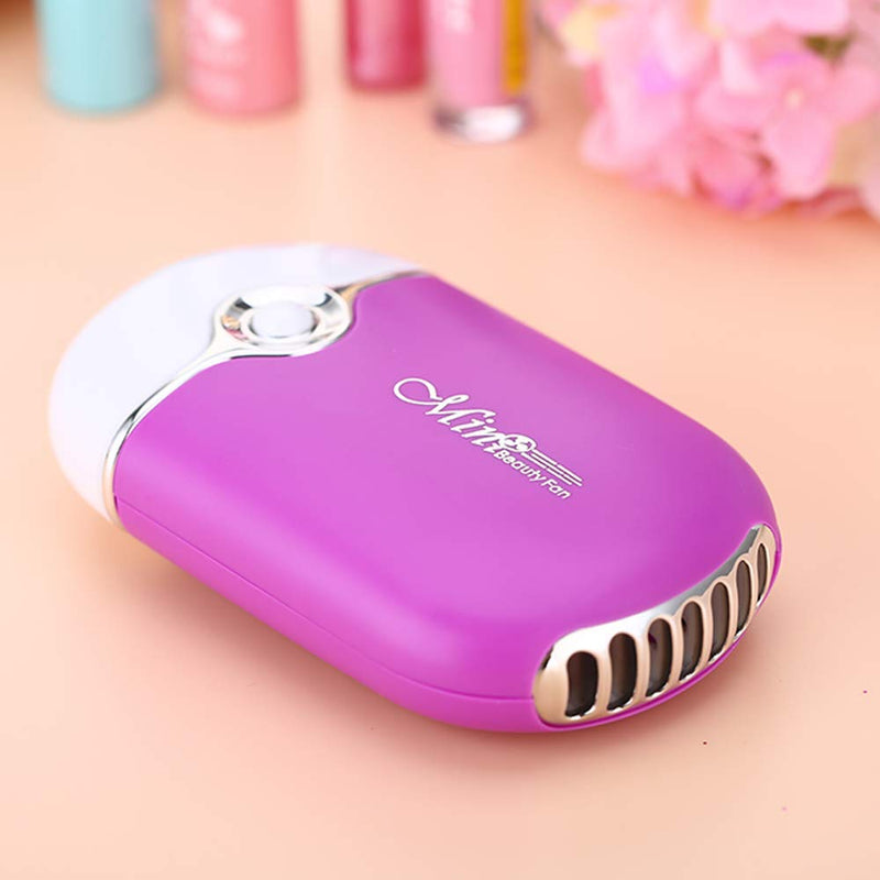 [Australia] - JUMP USB Mini Fan Air Conditioning Blower for Eyelash Extension (Blue/Purple) (Purple) Purple 