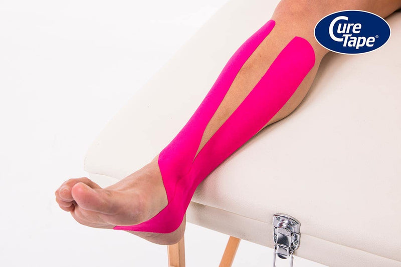 [Australia] - CureTape® Sports Kinesiology Tape | 30% Stronger Adhesion for Extreme Sporting Conditions | Waterproof & Quick Dry Viscose | Recover Faster, Train Harder! (Pink) Pink 