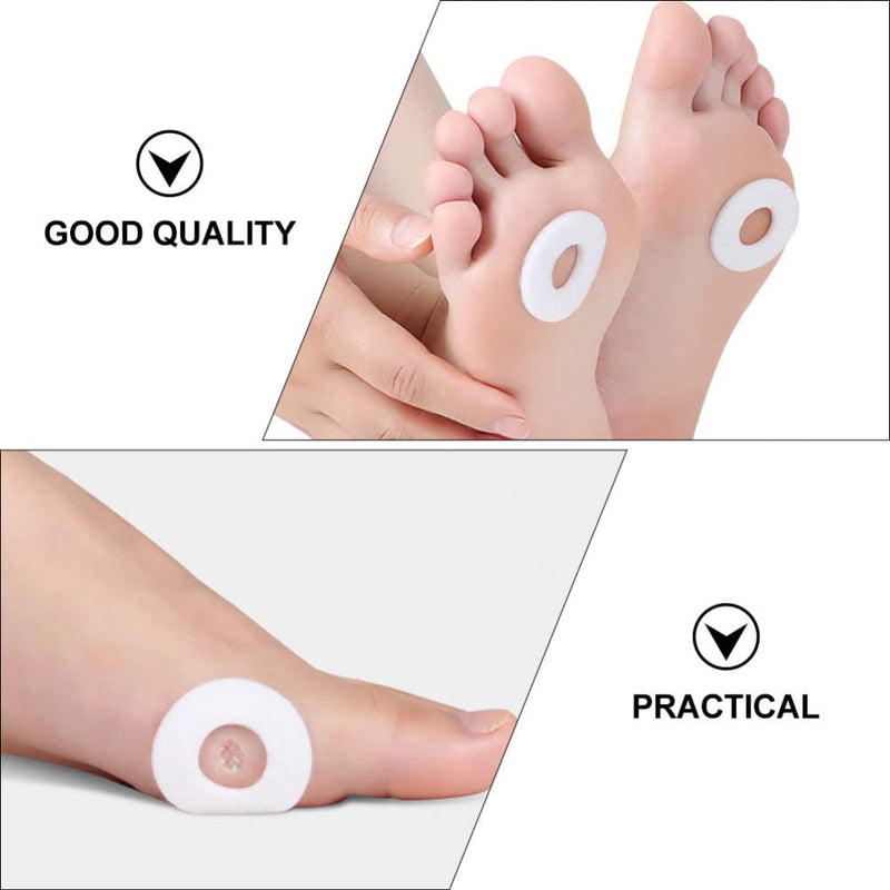 [Australia] - Minkissy 4 Sheets Corn Cushion Round Oval Felt Callus Pad Wear- Resistant Feet Treatment Pad Foot Care Supplies for Foot Corn Removal 