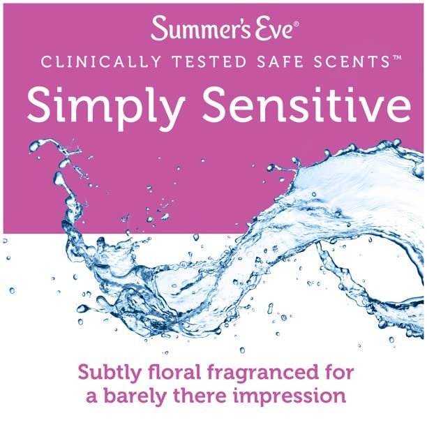 [Australia] - Summer's Eve Feminine Cleansing Cloths | Sensitive Skin | 16 Each | Pack of 2 16 Count (Pack of 2) Simply Sensitive-Wipes 