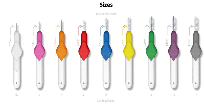 [Australia] - Icon Optim Icon Orange Standard Interdental Brush - 8 Bush Plus 2 Free Brush in 1 Pack 