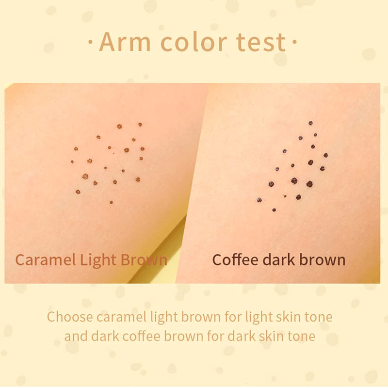 [Australia] - Natural Lifelike Freckle Pen Makeup, Long Lasting Waterproof Neutral Lightweight Freckle Makeup Liquid Eyeliner (2PCS Dark brown) 2PCS Dark brown 